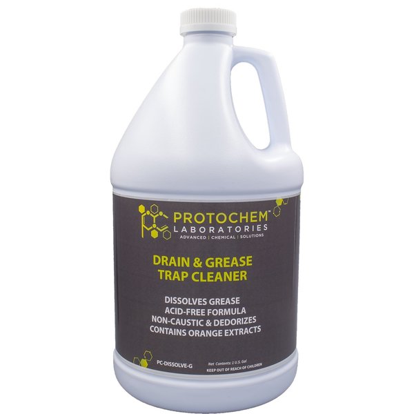 Protochem Laboratories Natural Citrus Drain Opener And Grease Trap Maintainer, 1 Gal PC-DISSOLVE-G11